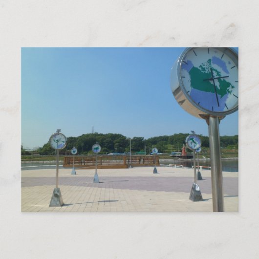 Wereldklokken, Korea Briefkaart (Voorkant)
