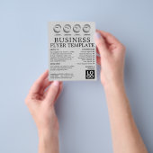 Wereldklokken, zakelijk en financieel Adverteren Flyer (Hand)