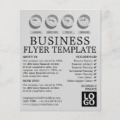 Wereldklokken, zakelijk en financieel Adverteren Flyer (Voorkant)