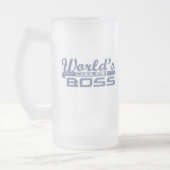 Wereldkoelste baas matglas bierpul (Links)