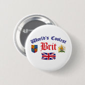 Wereldkoelste brit ronde button 5,7 cm (Voorkant /achterkant)