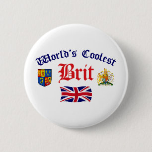 Wereldkoelste brit ronde button 5,7 cm