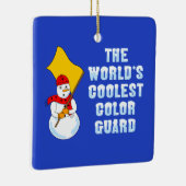 Wereldkoelste kleurenbeschermster keramisch ornament (Rechts)