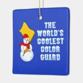 Wereldkoelste kleurenbeschermster keramisch ornament (Links)