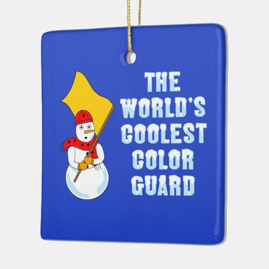 Wereldkoelste kleurenbeschermster keramisch ornament (Links)