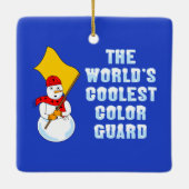 Wereldkoelste kleurenbeschermster keramisch ornament (Achterkant)