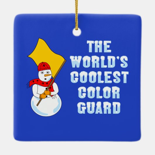 Wereldkoelste kleurenbeschermster keramisch ornament (Achterkant)