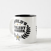 Wereldkoelste opa tweekleurige koffiemok (Voorkant links)