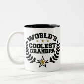 Wereldkoelste opa tweekleurige koffiemok (Links)