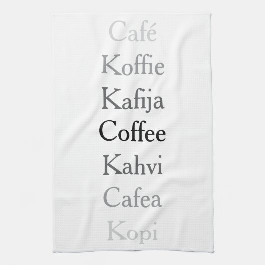 Wereldkoffie Theedoek (Verticaal)