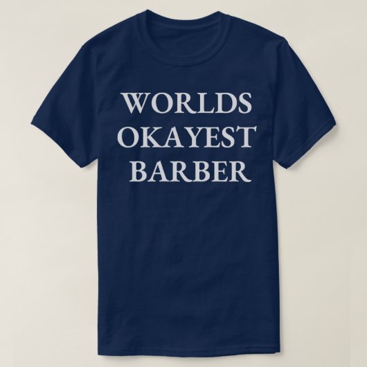 Wereldkoudste barber Classic TShirt (Design voorkant)