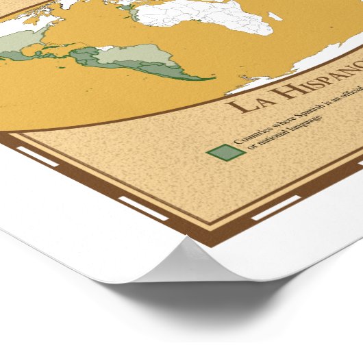 Wereldlanden in hun lokale taal (Endonyms) Poster (Hoek)