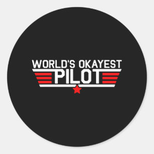 wereldleider ronde sticker