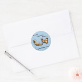 Wereldleiders reageren (Obama) Ronde Sticker (Envelop)