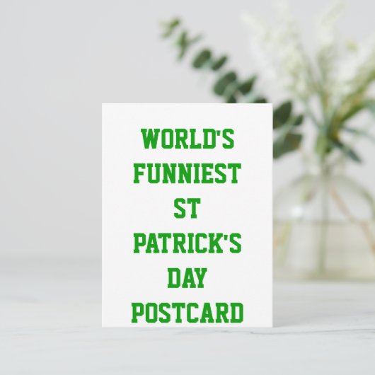 Wereldliefste St Patrick's day Briefkaart (Staand voorkant)