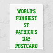 Wereldliefste St Patrick's day Briefkaart (Voorkant)