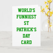Wereldliefste St Patrick's day Kaart (Gele Bloem)