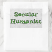 wereldlijk humanist rechthoekige sticker (Tas)