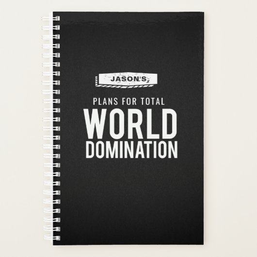Wereldlijst voor dominantie | Funny Custom Name Planner (Voorkant)