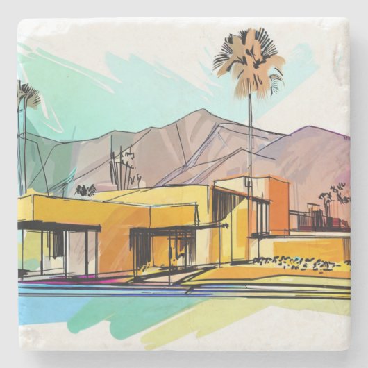 Wereldlocaties Onderzetters Californië 02 (Voorkant)