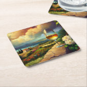 Wereldlocaties Onderzetters / Franse Riviera 01 (Schuin)