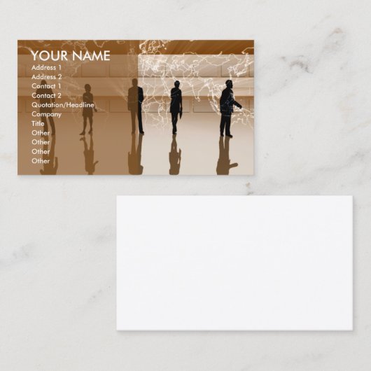 Wereldmensen Visitekaartje (Voorkant / Achterkant)