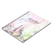 Wereldmijlpalen abstracte illustratie notitieboek (Linkerzijde)