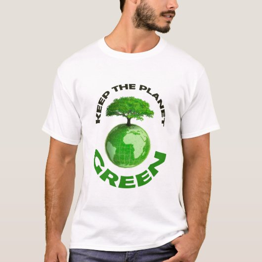 WERELDMILIEUDAG 2023/HOUD DE PLANEET GROEN T-SHIRT (Voorkant)
