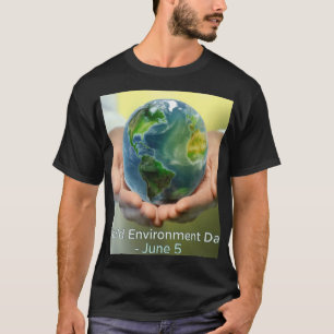 Wereldmilieudag 2026 T-shirt Red aarde Ha