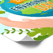 Wereldmilieudag 5 juni Red onze planeet Poster (Hoek)