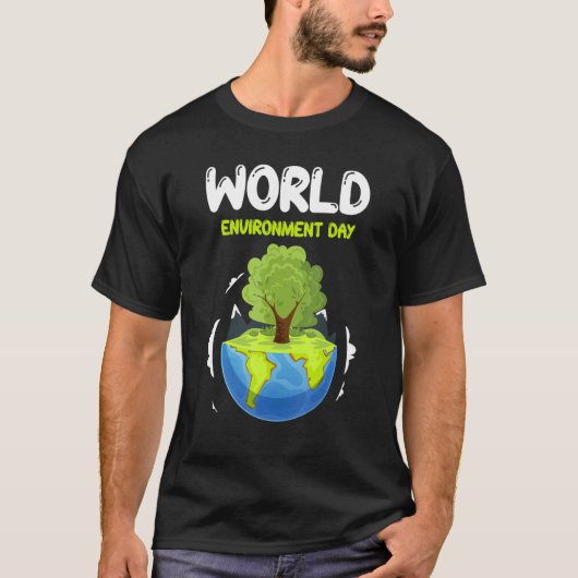 Wereldmilieudag 5 juni Verenigde Naties T-shirt (Voorkant)