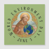 Wereldmilieudag en Sint-Francis van Assisi (Voorkant)