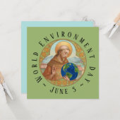 Wereldmilieudag & Franciscus van Assisi Kaart (Voorkant / Achterkant in situ)