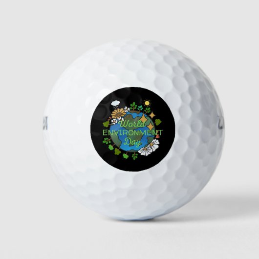 Wereldmilieudag Golfballen (Voorkant)