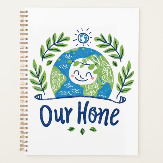 Wereldmilieudag - Happy Earth Illustration Planner (Voorkant)
