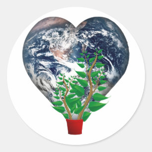 Wereldmilieudag Ronde Sticker