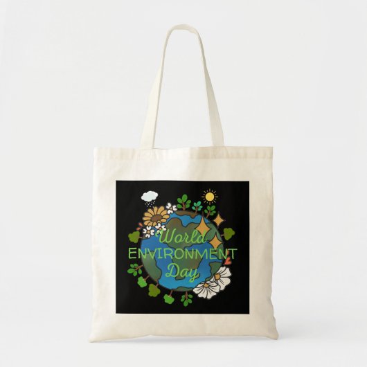 Wereldmilieudag Tote Bag (Voorkant)