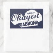 WereldOkayest Jabroni Rechthoekige Sticker (Tas)