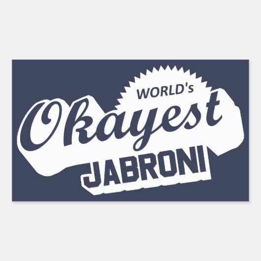 WereldOkayest Jabroni Rechthoekige Sticker (Voorkant)