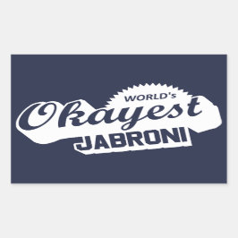 WereldOkayest Jabroni Rechthoekige Sticker