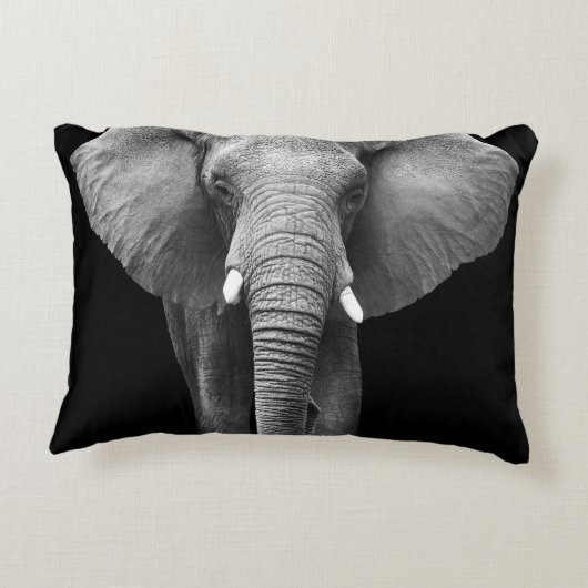 Wereldolifantendag: majestueus design accent kussen (Achterkant)