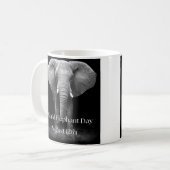 Wereldolifantendag: majestueus design koffiemok (Voorkant links)