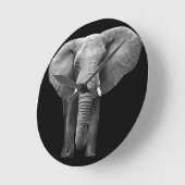 Wereldolifantendag: majestueus design ronde klok (Hoek)