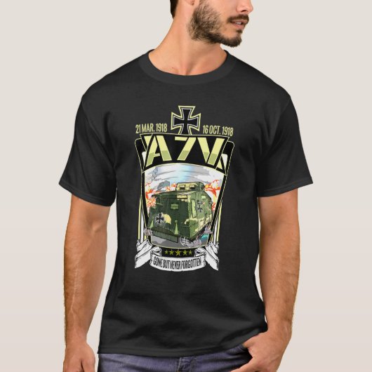 Wereldoorlog 1 Duitse zware A7V Tank WW1 Memorabil (Voorkant)