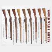 WERELDOORLOG 1 FLEECE DEKEN (Voorkant (Horizontaal))