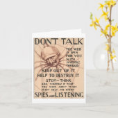 Wereldoorlog 1 Poster Design Talk Spider Spie Kaart (Gele Bloem)