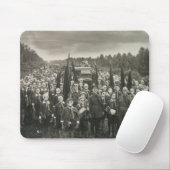 Wereldoorlog 1, soldaten in gasmaskers Mousepad Muismat (Met muis)