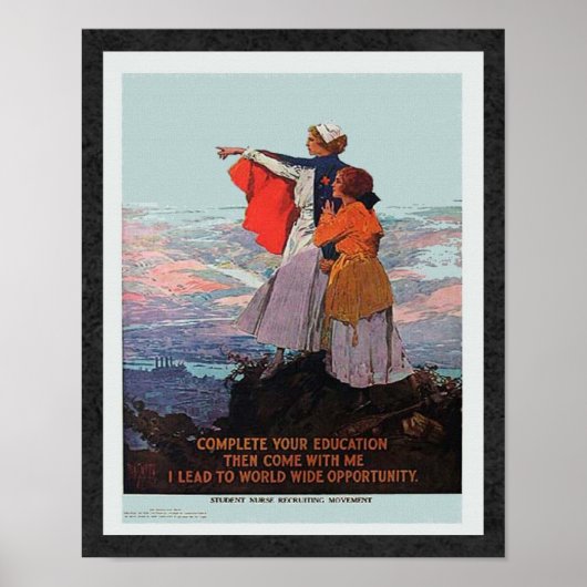 Wereldoorlog 1 Student verpleegkundige werving Poster (Voorkant)