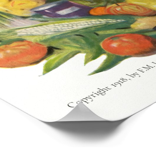 Wereldoorlog 1 Voedselpropaganda Poster (Hoek)