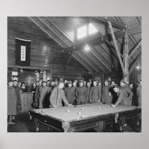 Wereldoorlog 1 YMCA Pool Hall, jaren 1910 Poster